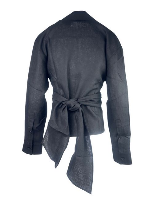 camicia donna in lino nero Hinnominate | HMABW02633-PTTS0274NE01